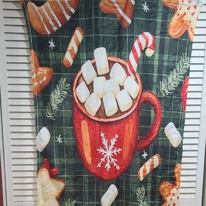 Holiday Hot Cocoa Throw Blanket - Red & Green